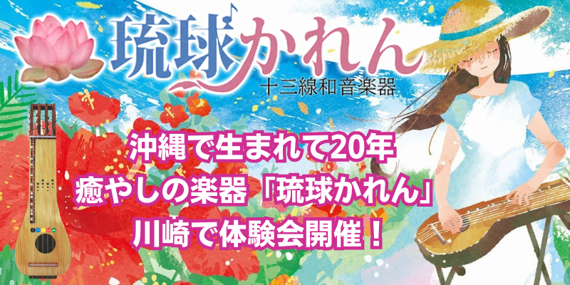 琉球かれん 琉球かれん 13弦和音楽器 BY SEIJIROU KOMESU 三線弦 楽器 音楽